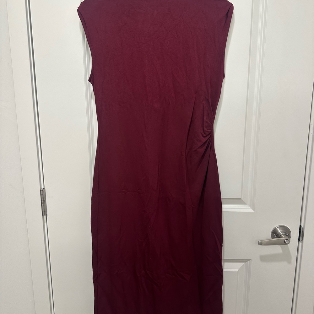 Diane Von Furstenberg Deep Red Midi Dress